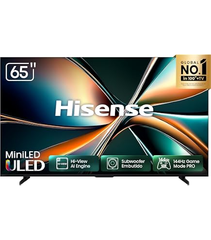 Hisense 55U8N Google TV funciona com Alexa 2024 MiniLED Display